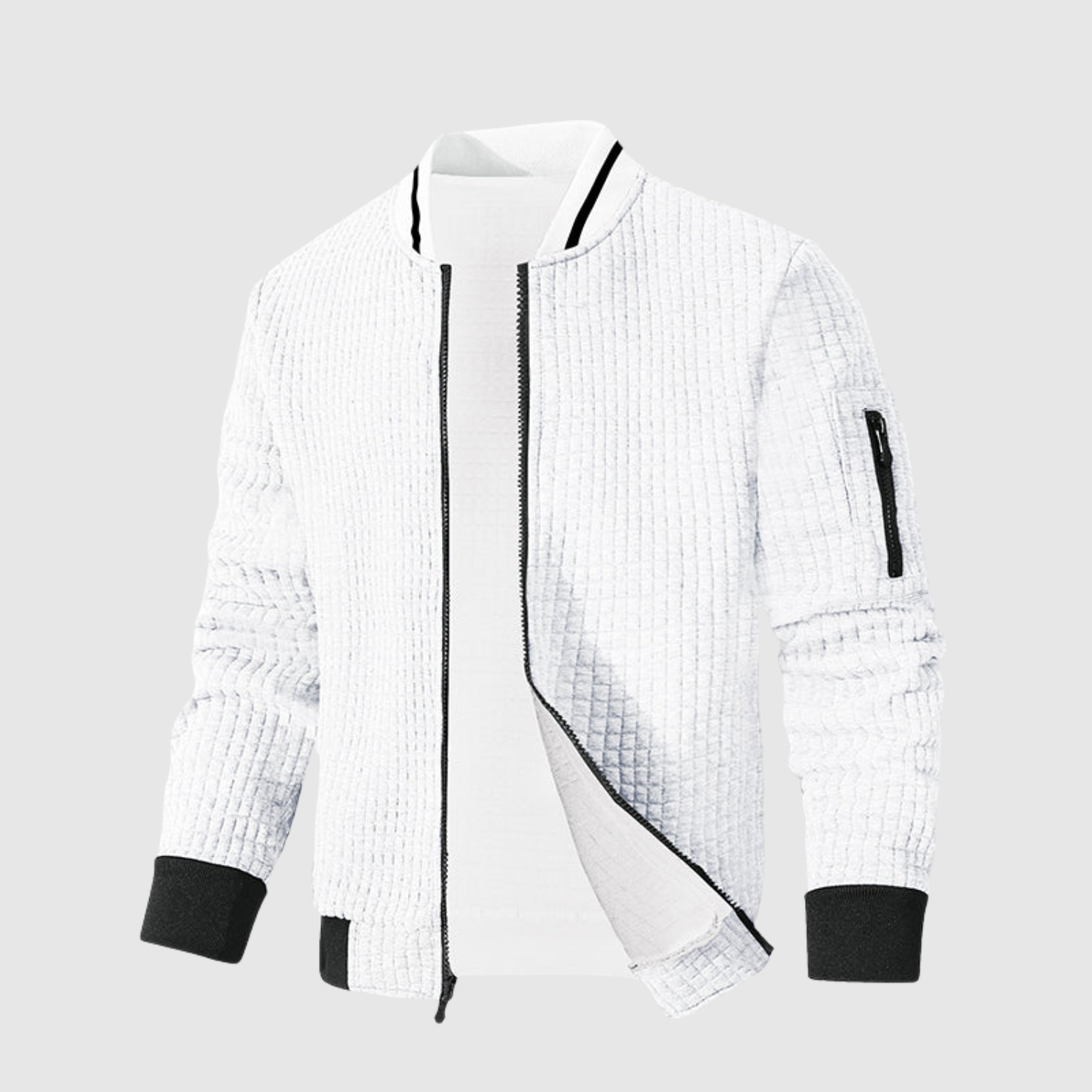 Šimon – Lekki sportowy codzienny sweter z zamkiem