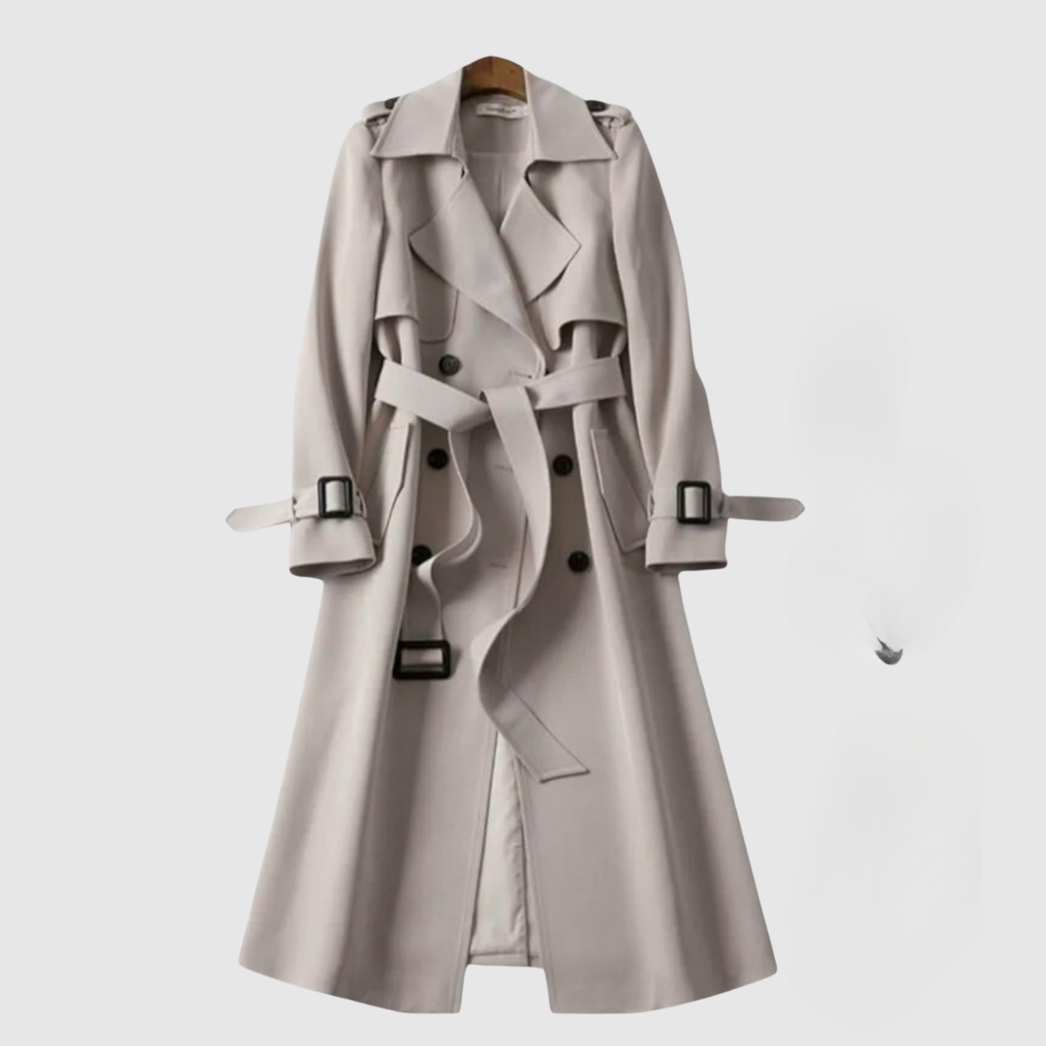 Jelena – Długi płaszcz z paskiem