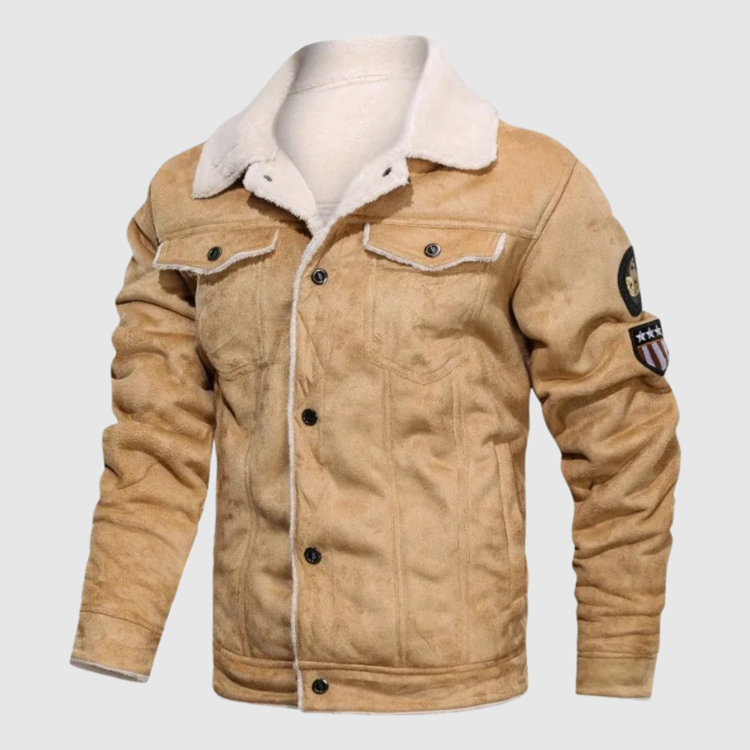 Dorian – Ciepła zimowa kurtka z futrzanym kołnierzem w stylu retro