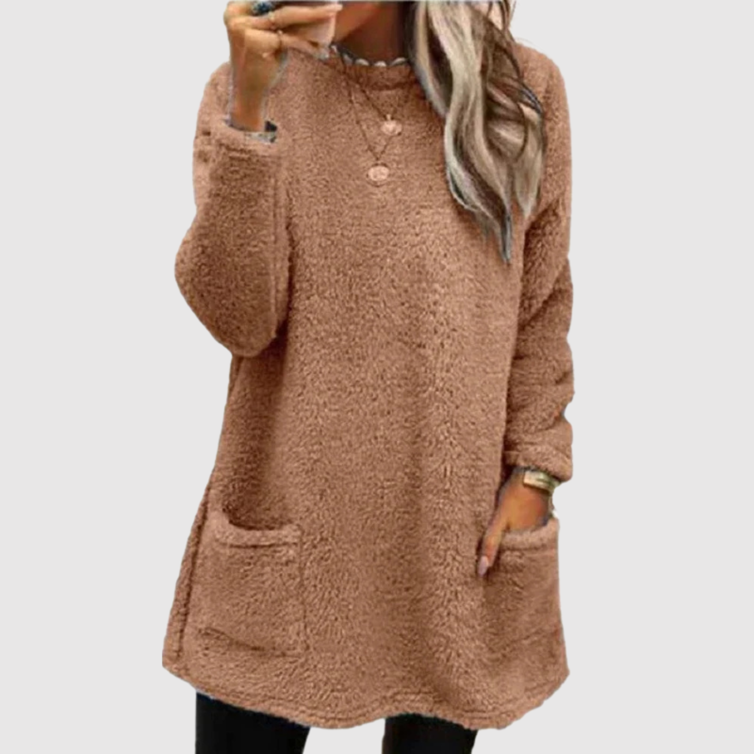 Nora – Długa bluza z miękkiego polaru