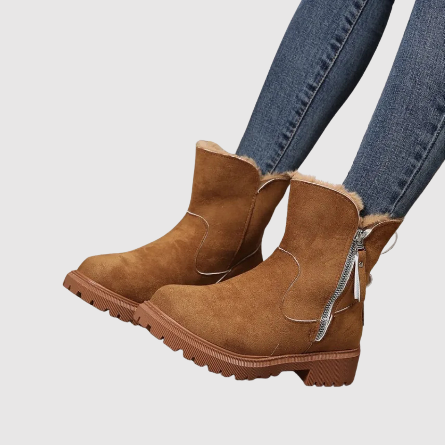 Teodora - Zimowe buty z puchową podszewką i antypoślizgową podeszwą