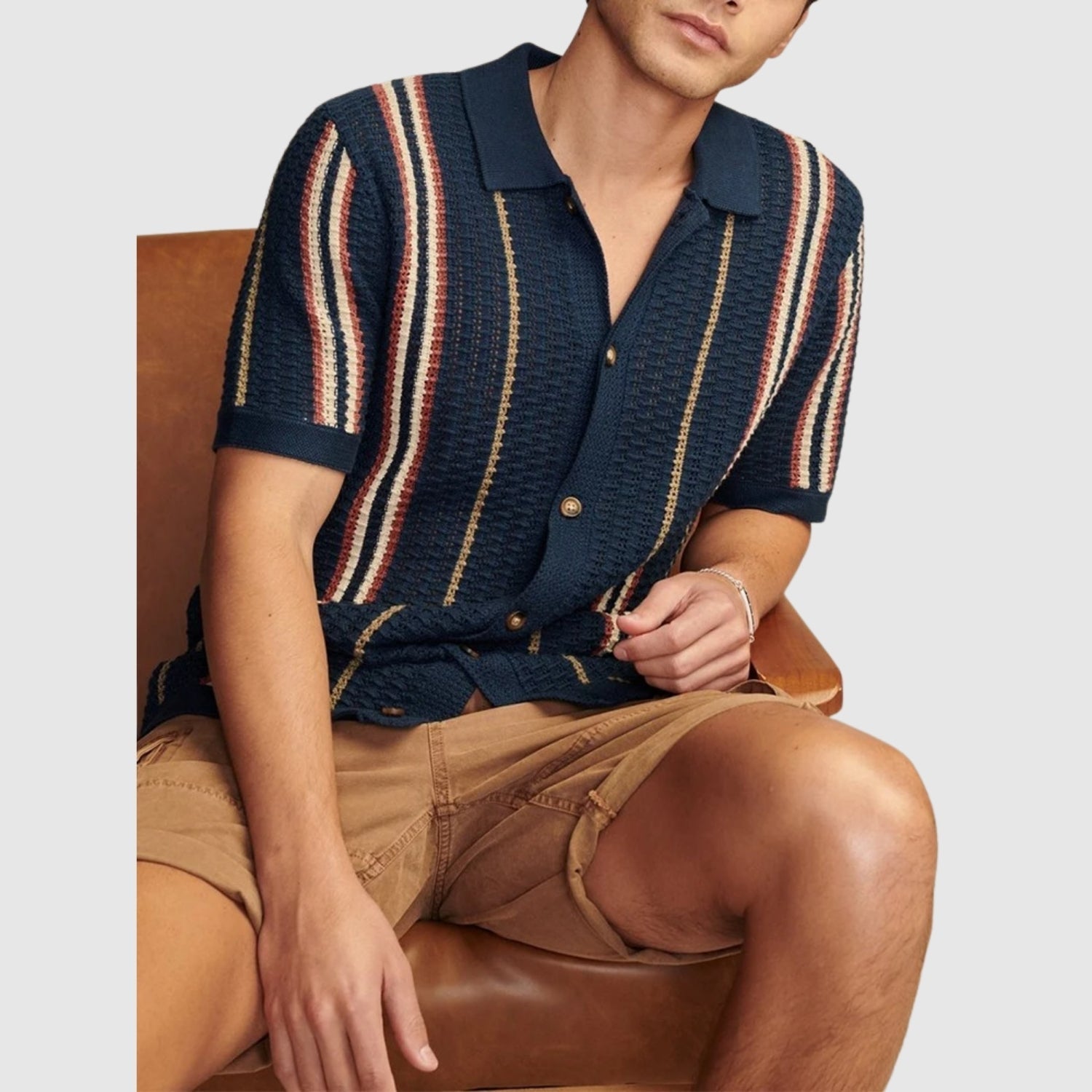 Adrian – Strukturalna dzianinowa polo