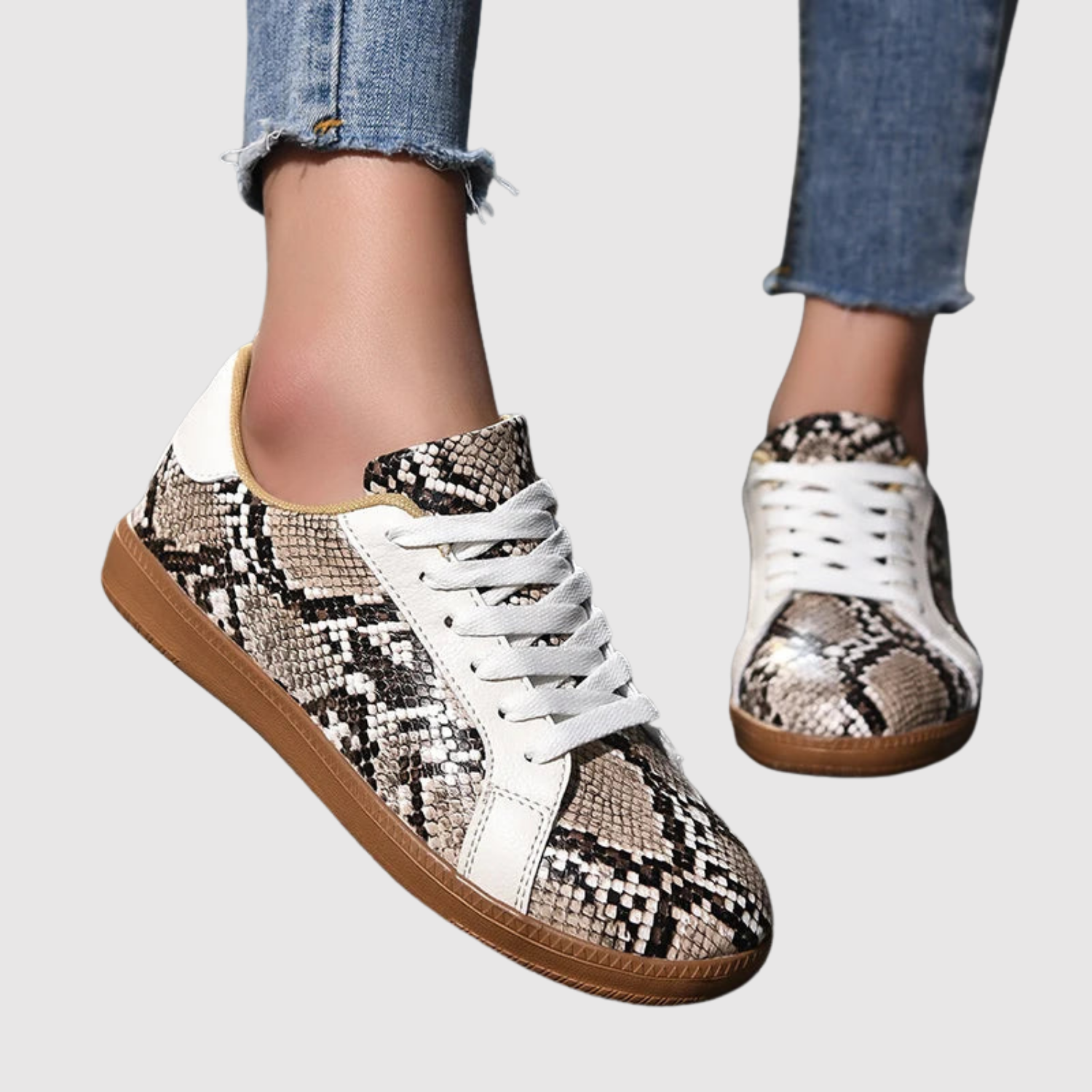 Rita – Sneakersy w wężowy wzór