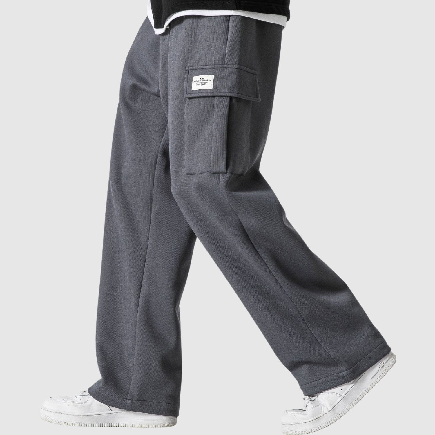 Denis – Oversize treningowe spodnie o luźnym kroju