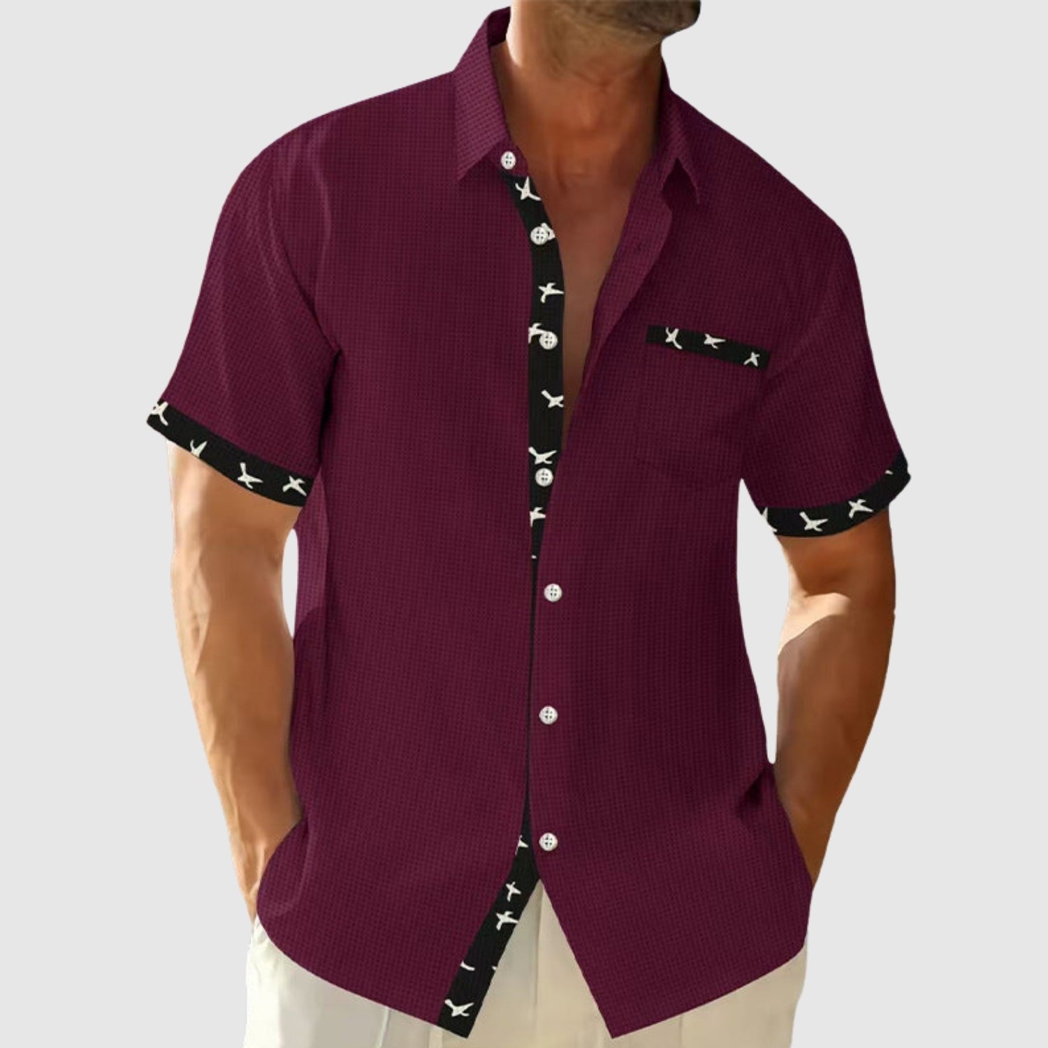 Adrian – Wygodna krótka koszula