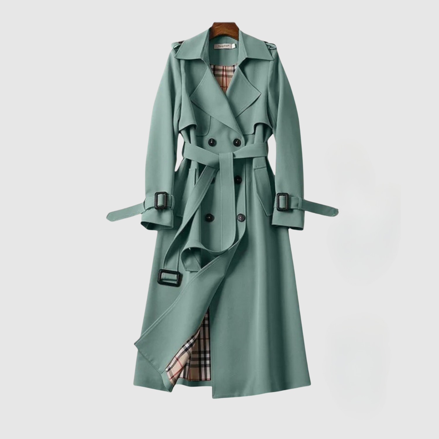 Jelena – Długi płaszcz z paskiem