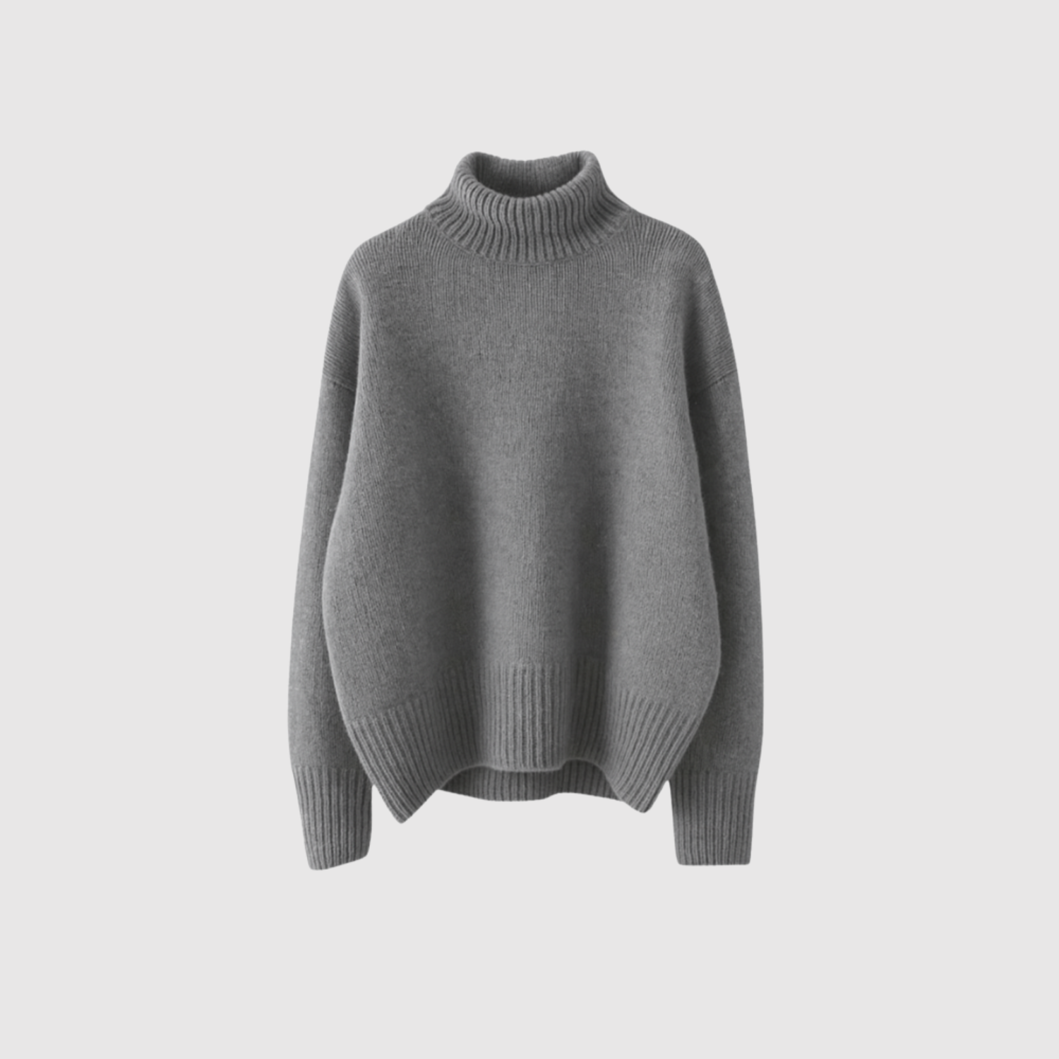 Nora – Miękki zimowy sweter z wysokim kołnierzem