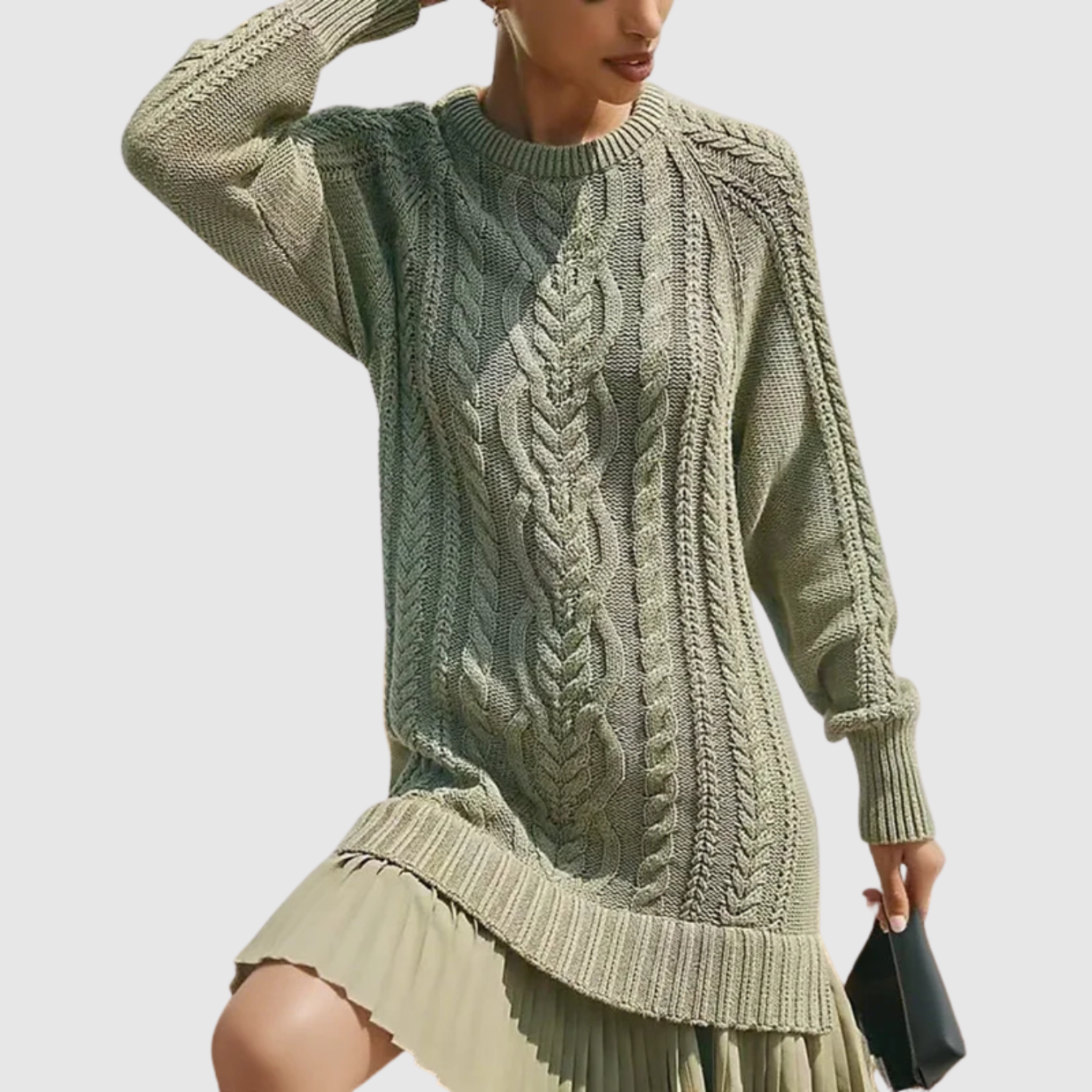 Eliška – Sweterkowa sukienka z zimowym urokiem