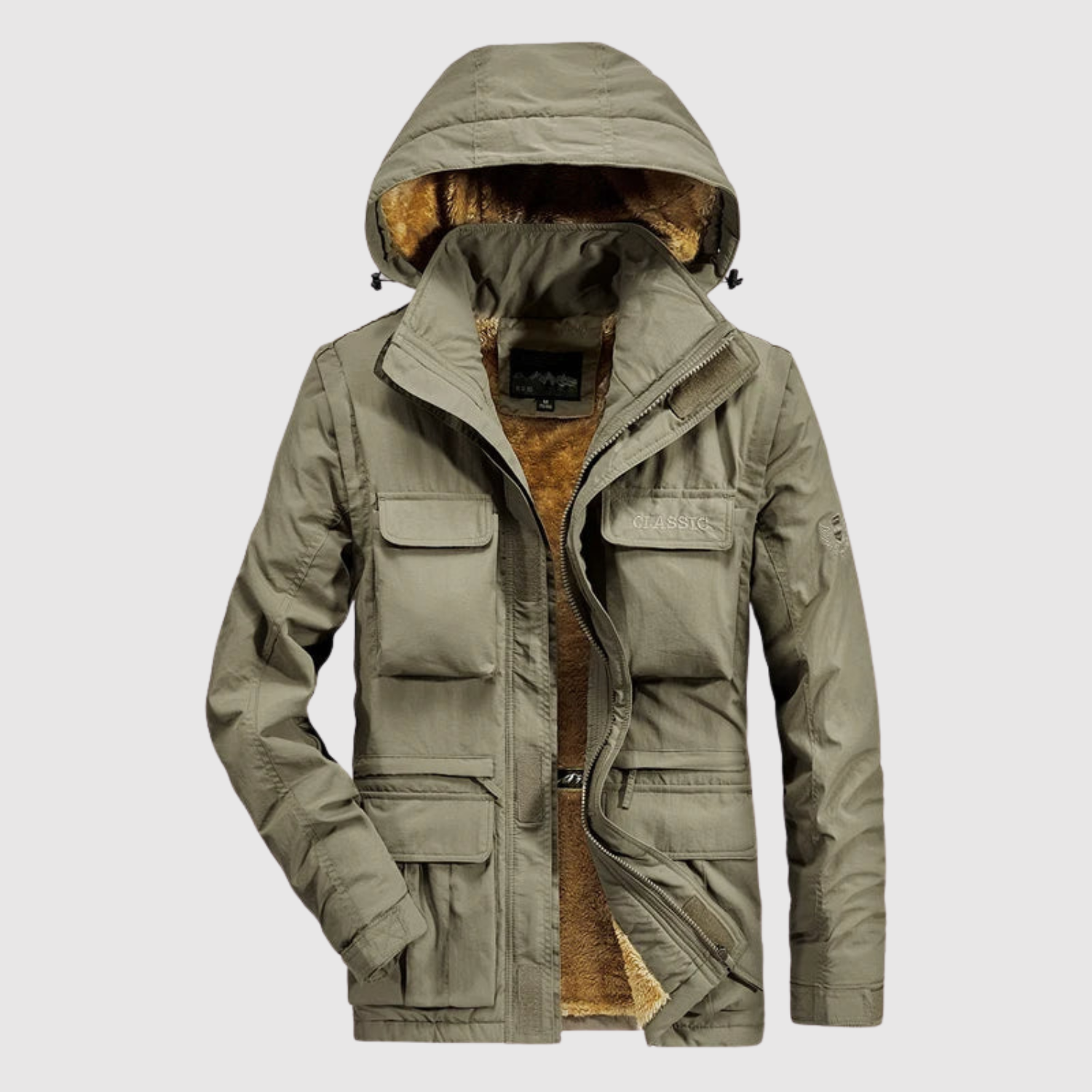 Marek – Wodoodporna zimowa kurtka z ciepłą podszewką