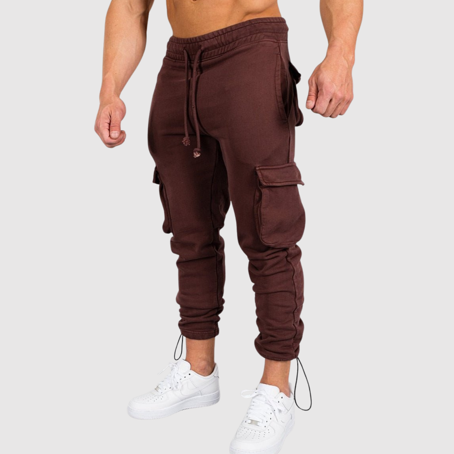 Denis – Spodnie treningowe cargo o nowoczesnym kroju