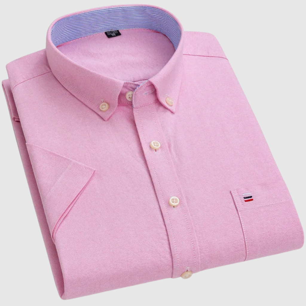 Adrian - Klasyczna koszula z nadrukiem z bawełny