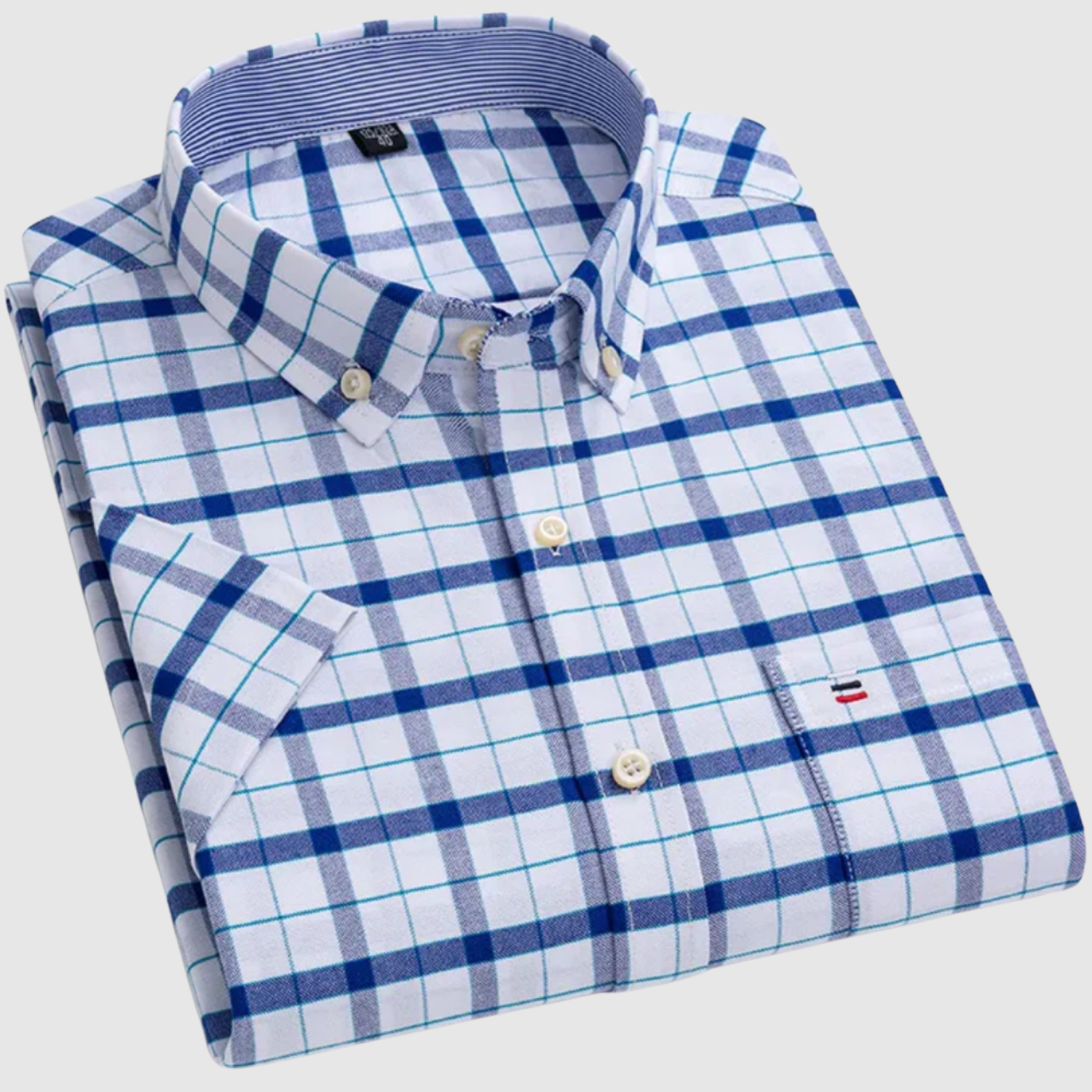 Adrian - Klasyczna koszula z nadrukiem z bawełny