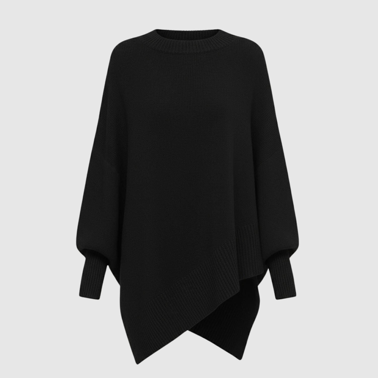 Nora - Elegancki pleciony ponczo z nowoczesną linią