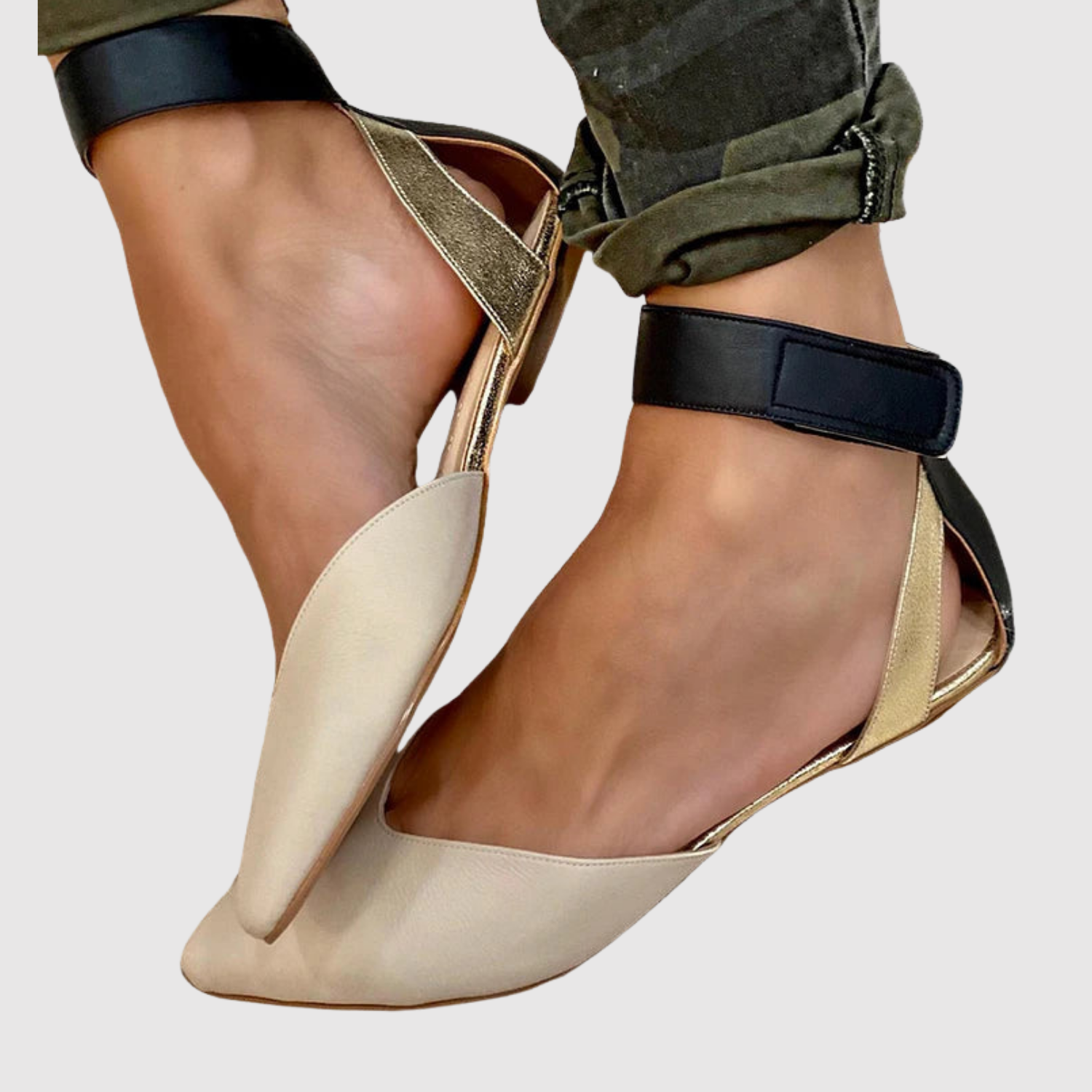 Lara - Stylowe buty z paskiem na kostkę