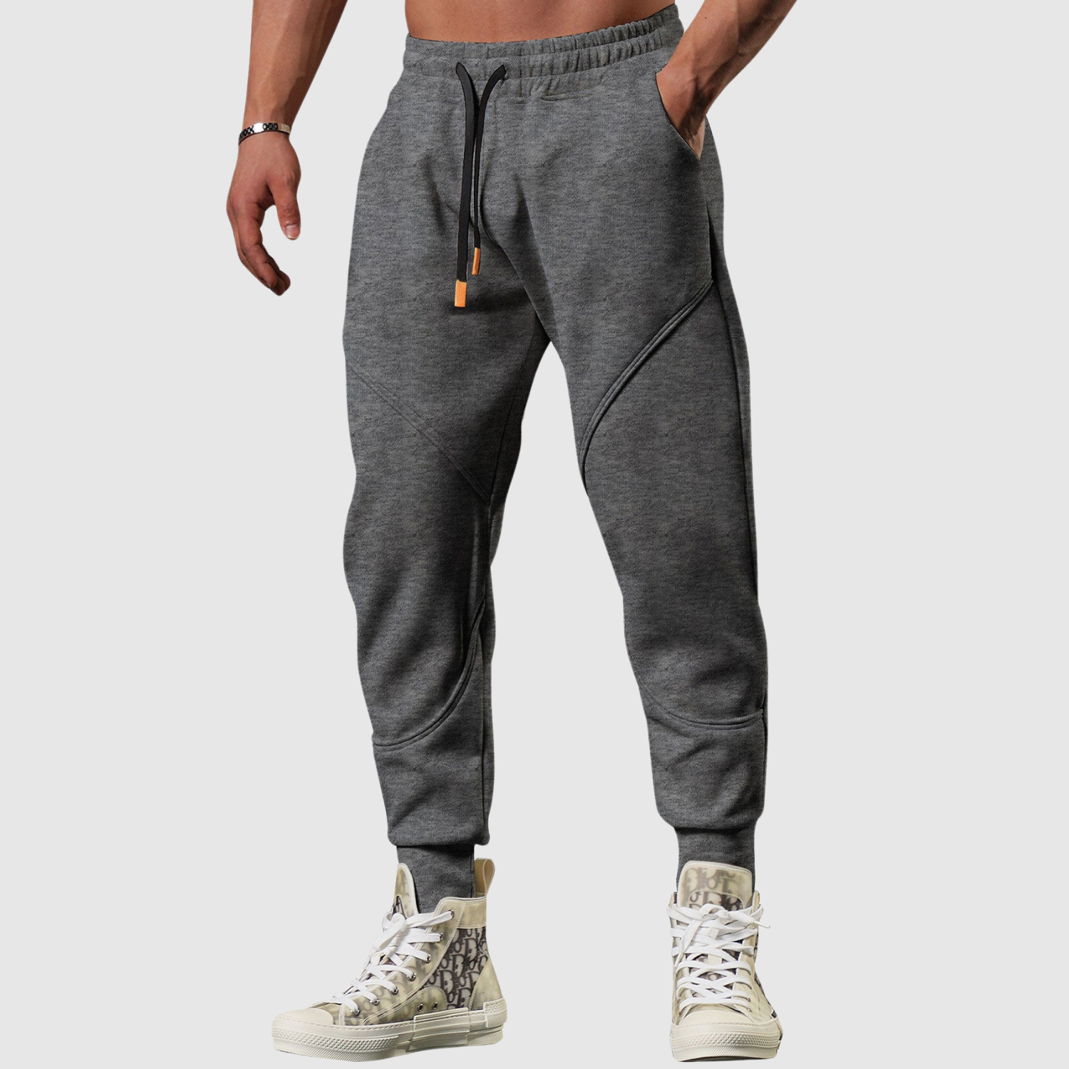 Denis – Slim fit sportowe spodnie o nowoczesnym designie