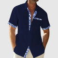 Adrian – Koszula z krótkim rękawem z kontrastowymi detalami