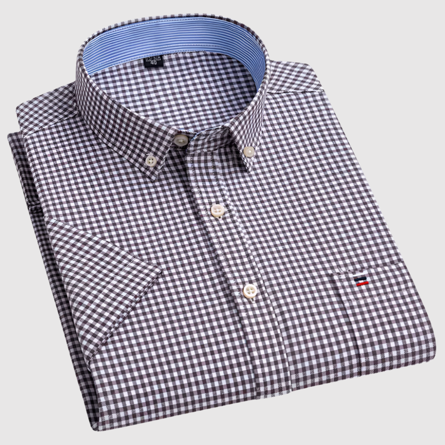 Adrian - Klasyczna koszula z nadrukiem z bawełny