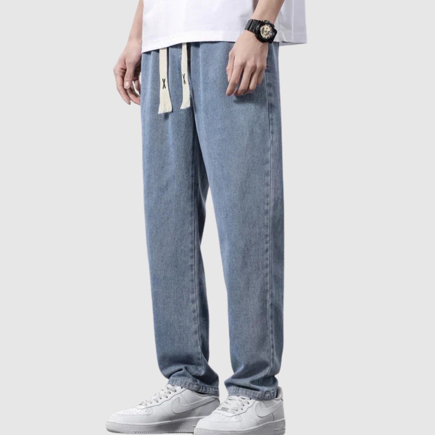 Bruno – Luźne dżinsy z sznurkiem