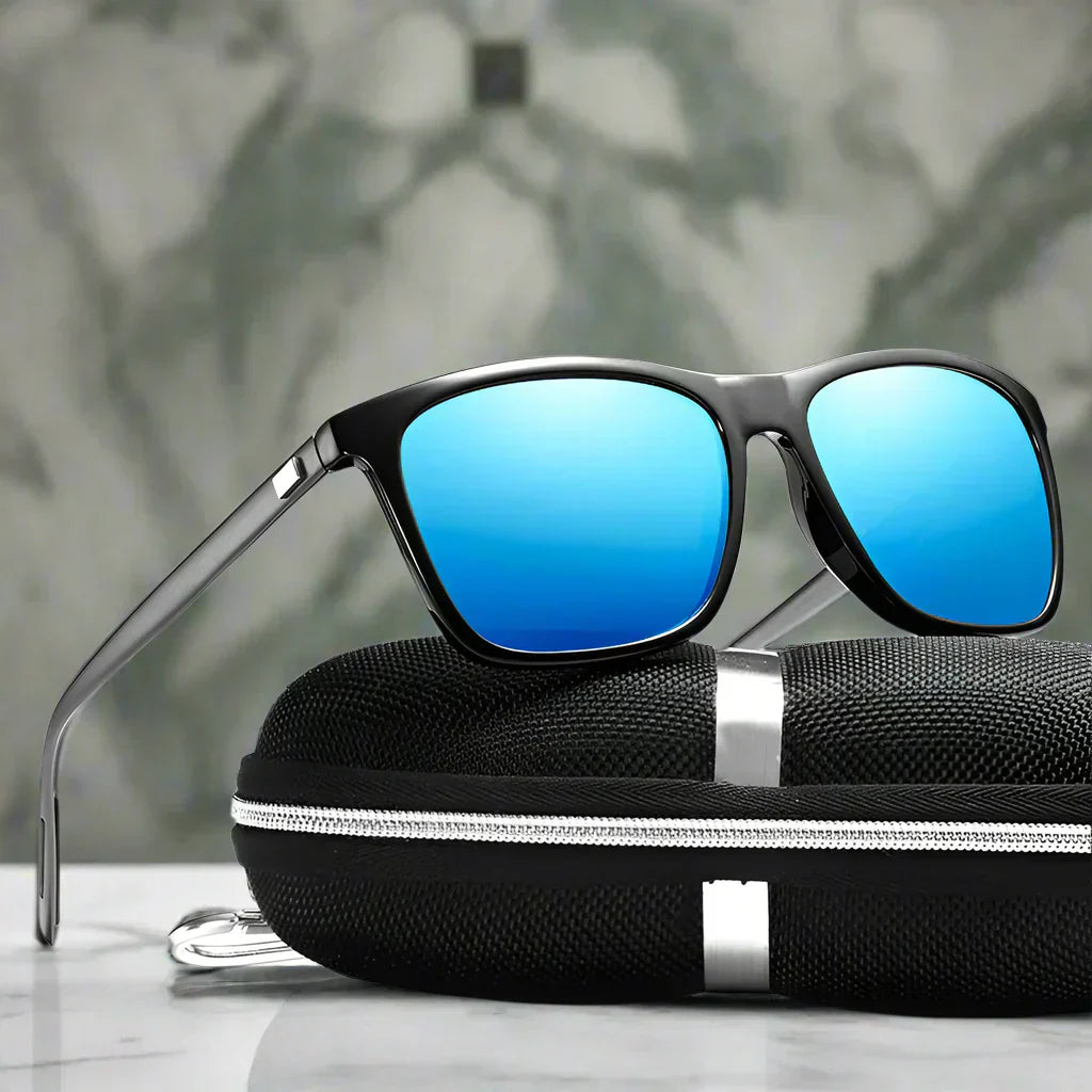 Alex – Okulary przeciwsłoneczne w klasycznym stylu pilotów z lustrzanymi szkłami