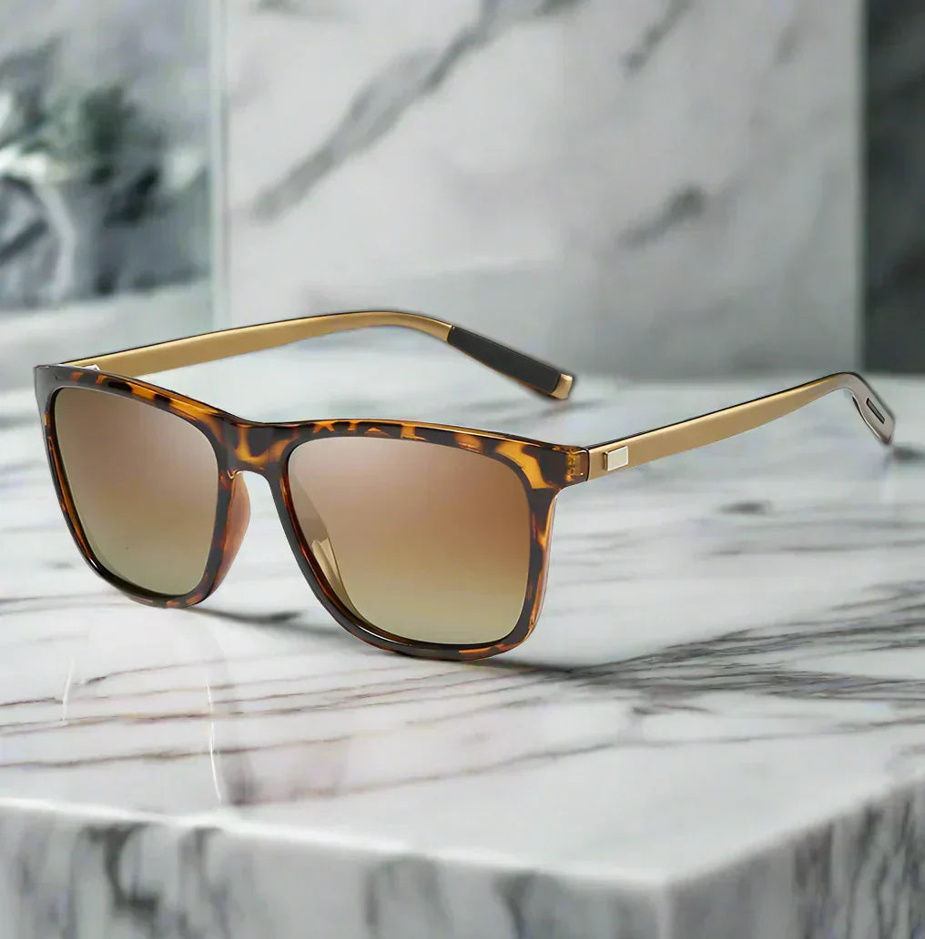 Alex – Okulary przeciwsłoneczne w klasycznym stylu pilotów z lustrzanymi szkłami