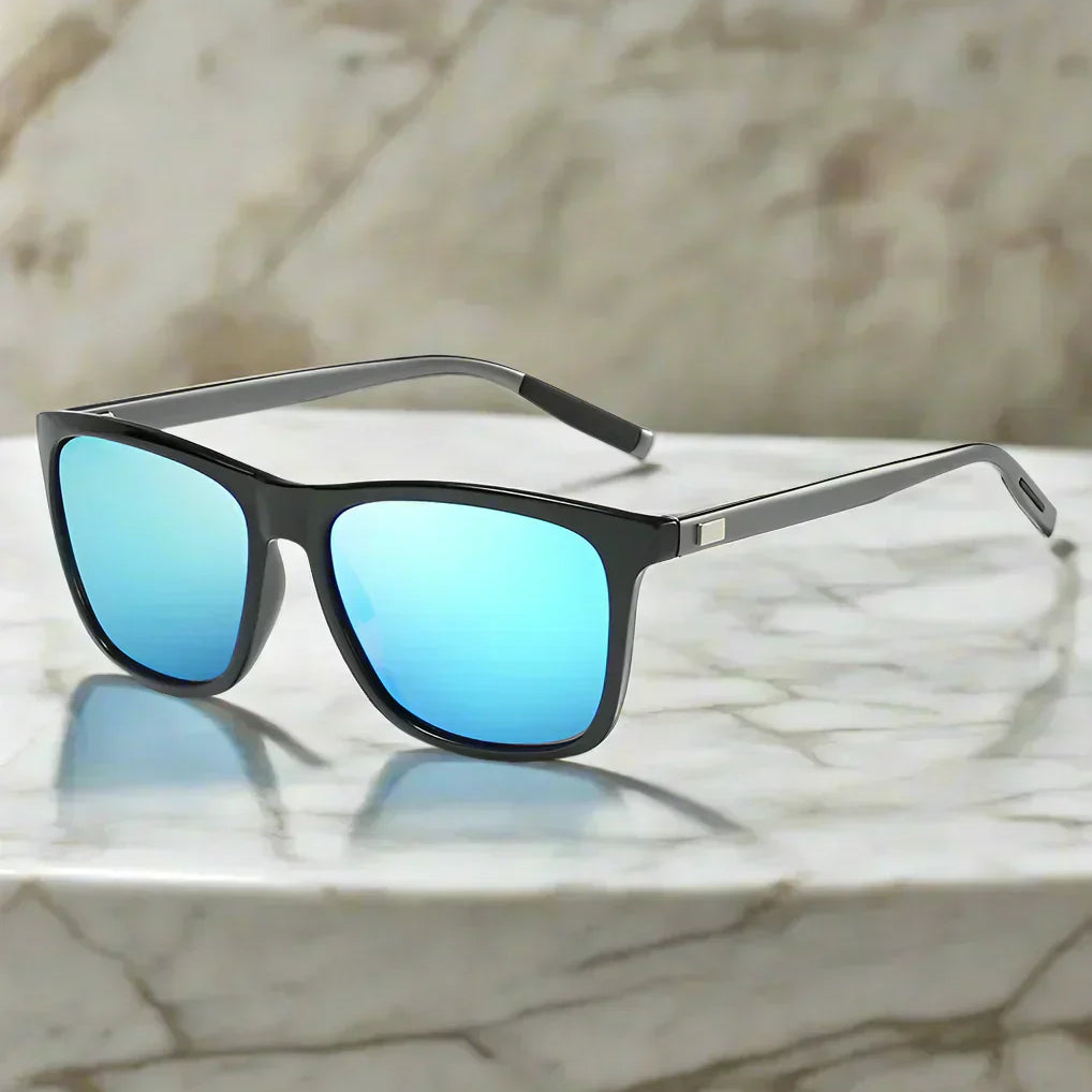 Alex – Okulary przeciwsłoneczne w klasycznym stylu pilotów z lustrzanymi szkłami