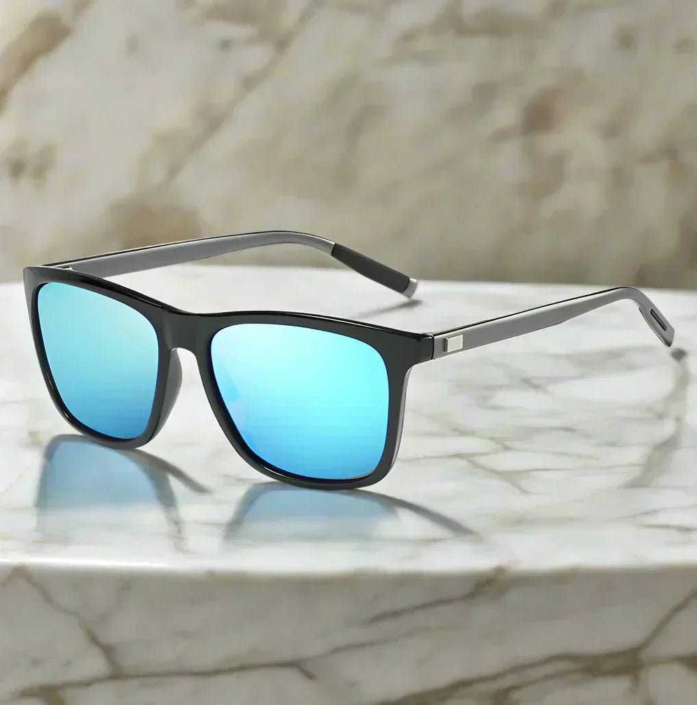 Alex – Okulary przeciwsłoneczne w klasycznym stylu pilotów z lustrzanymi szkłami