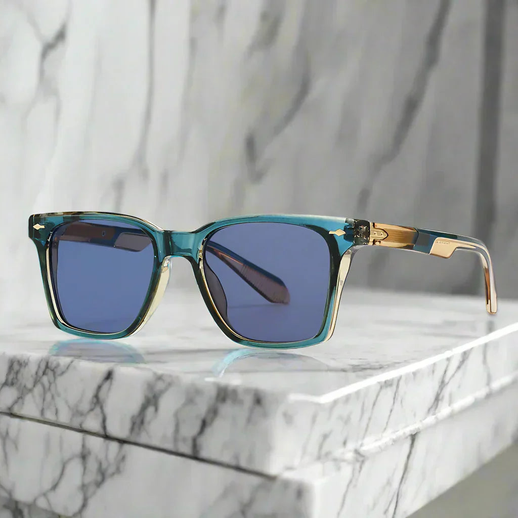 Alex – Prostokątne okulary przeciwsłoneczne z nowoczesnym wykończeniem