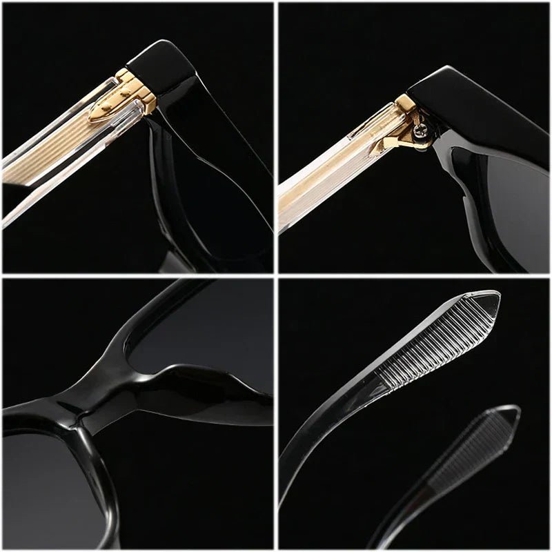 Alex – Prostokątne okulary przeciwsłoneczne z nowoczesnym wykończeniem