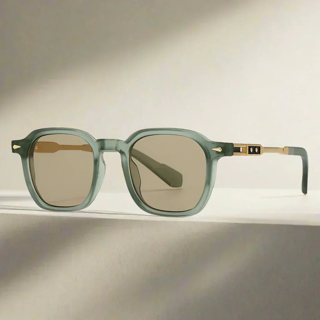 Alex – Kwadratowe okulary przeciwsłoneczne z luksusowymi detalami