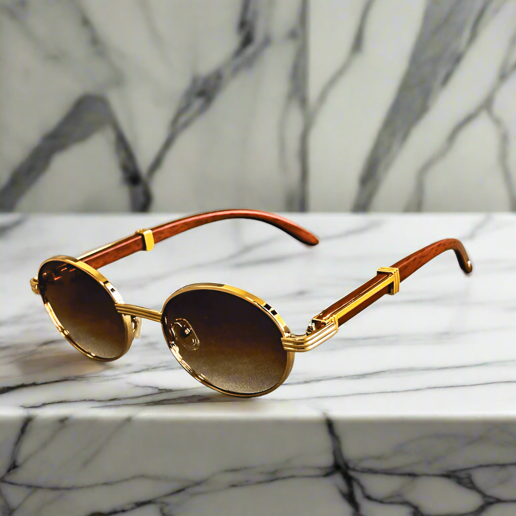 Alex – Okrągłe okulary przeciwsłoneczne z vintage akcentem