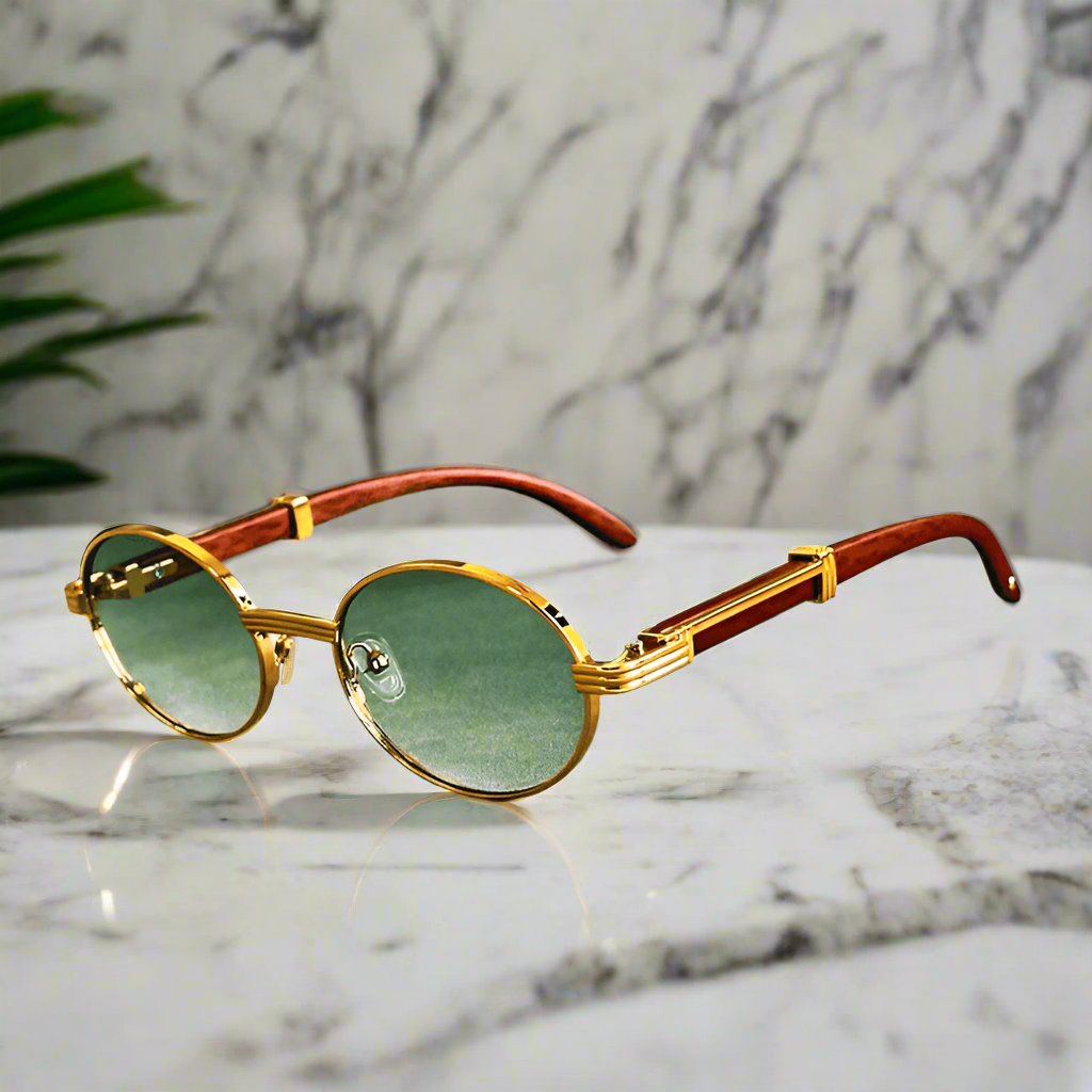 Alex – Okrągłe okulary przeciwsłoneczne z vintage akcentem