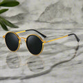 Alex – Okrągłe retro okulary przeciwsłoneczne z elegancką metalową ramą